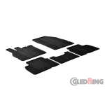 Original Gledring Passform Fußmatten Gummimatten 5 Tlg.+Fixing - Renault Scenic III. 2009->2016FL